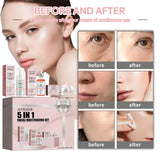 Jaysuing 5-in-1 facial moisturizing set Hydrating, moisturizing, deep moisturizing, whitening, brightening and firming skin - V.I.P Digital Presence