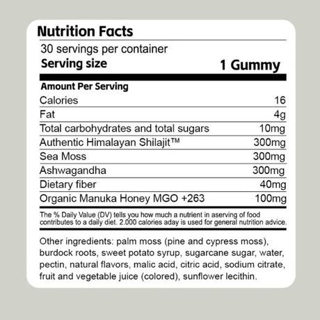 3 in 1 Gummies Cured Shilajit Gummies for Men - V.I.P Digital Presence