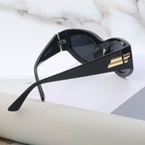 Gafas de sol con personalidad estilo punk, pequeñas y elegantes, para hombre y mujer.