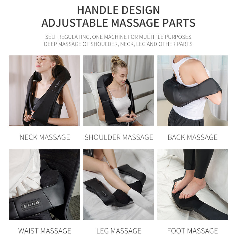Kneading massage shawl massager SKG cervical spine massager household electric waist and back hot compress massager With bag - V.I.P Digital Presence