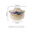 6.5 inch instant noodles bowl with cover bento box student underglaze color ceramic suit Lamian Noodles bowl canteen tableware - V.I.P Digital Presence