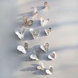 12pcs 3D Hollow Butterfly Wall Sticker for Home Decor DIY Butterflies Fridge stickers  Room Decoration Party Wedding Decor - V.I.P Digital Presence