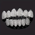 Hip hop braces with copper zircon micro inlaid with real gold Halloween teeth decoration exaggerated hiphopgrills - V.I.P Digital Presence