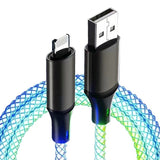 Data cable car luminous breathing gradient PD60W 27W super fast charging suitable for Apple Android Type - V.I.P Digital Presence