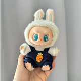 Clothing] Labubu Clothes with PVC Face Pendant, Labubu Sitting Party Series Doll Clothing