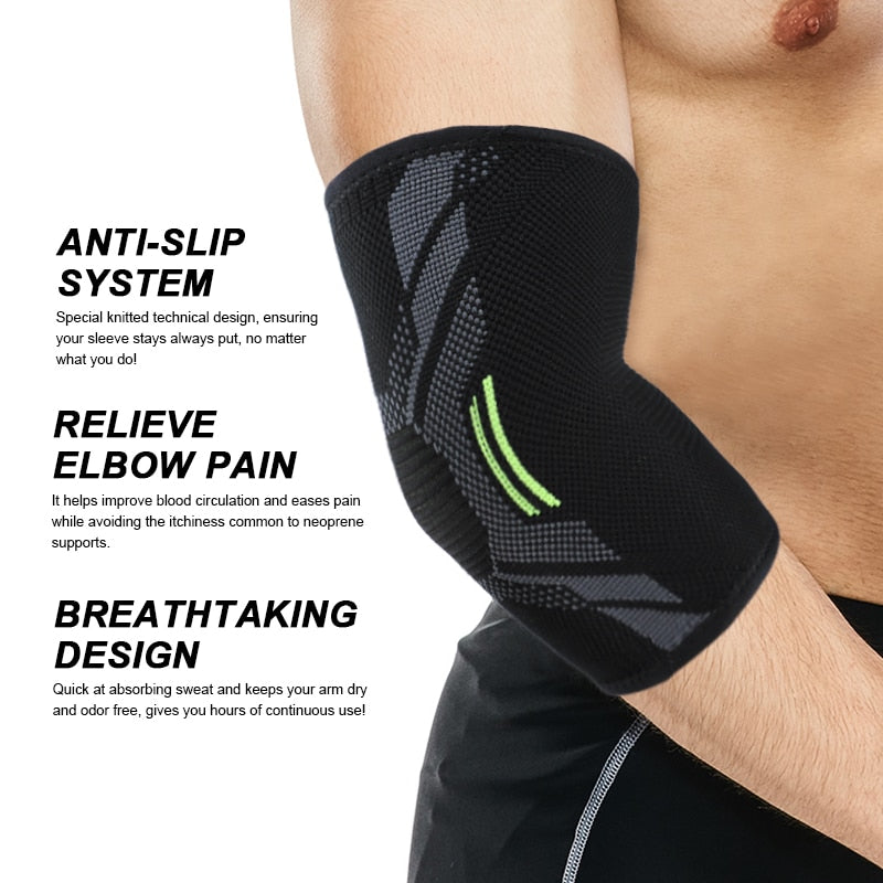 1 PCS Elbow Brace Compression Support Elbow Sleeve Pad  for Tendonitis Tennis Basketball Volleyball Elbow Protector Reduce Pain - V.I.P Digital Presence