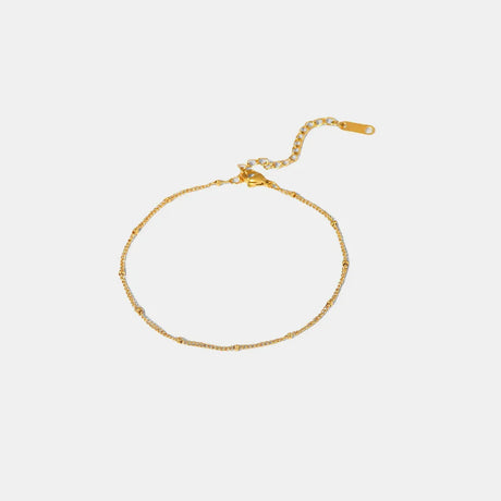 Stainless Steel Bead Anklet - V.I.P Digital Presence