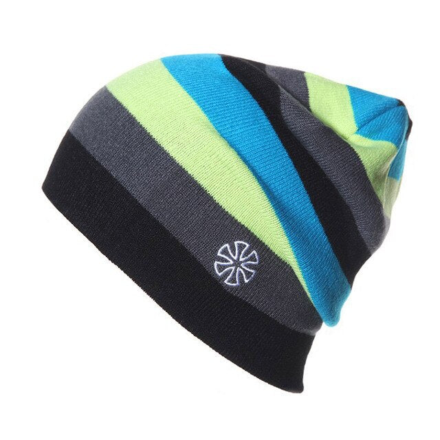 Outdoor Beanies Cap Casual Striped Knitted Hat Headwear Snowboarding Skiing Skating Cycling Apparel Accessories - V.I.P Digital Presence