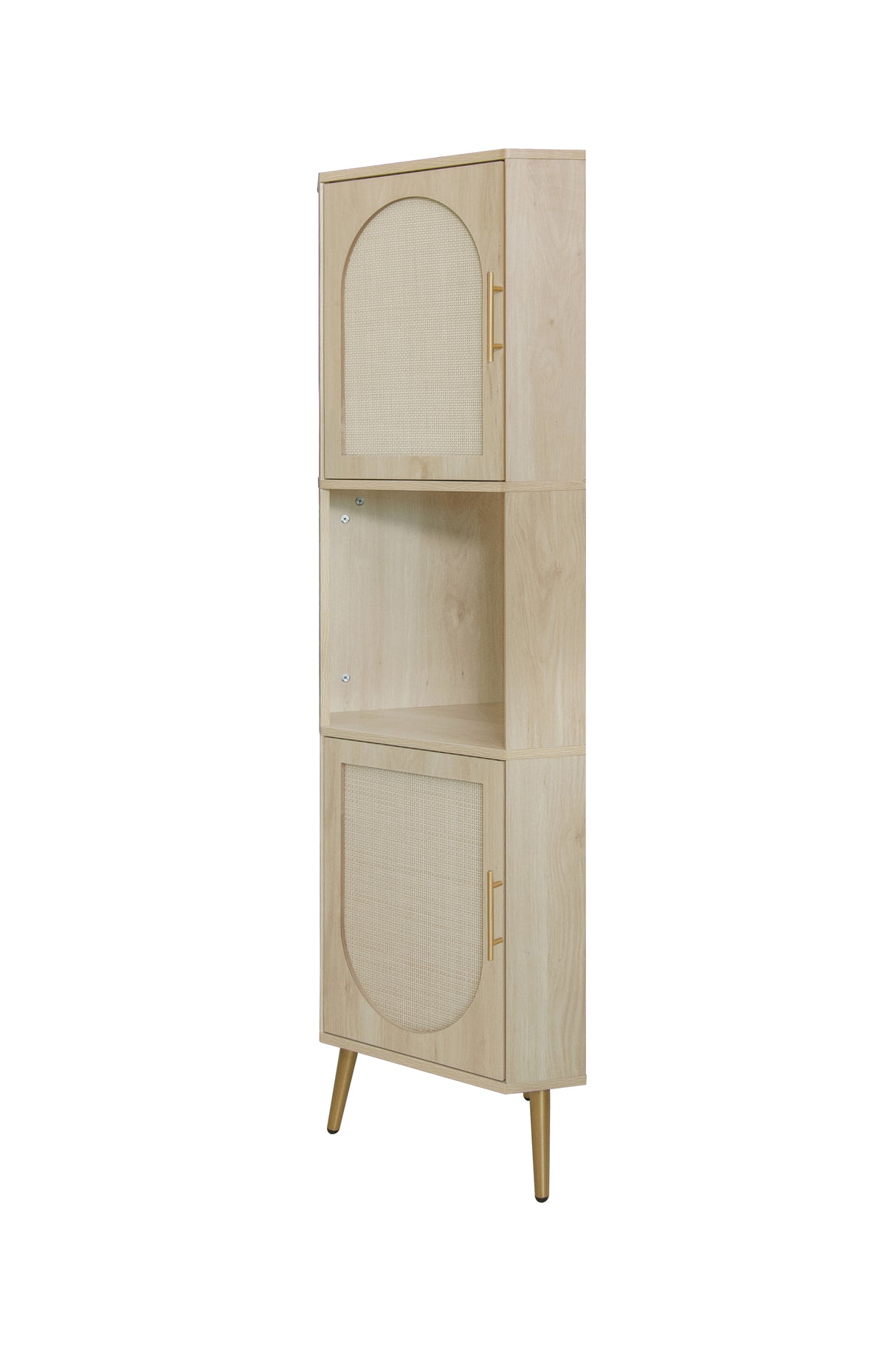 Corner cabinet ,Rattan door,Freestanding Corner Tables For Small Spaces, Corner Shelf Stand For Living Room, Kitchen, Bathroom - V.I.P Digital Presence
