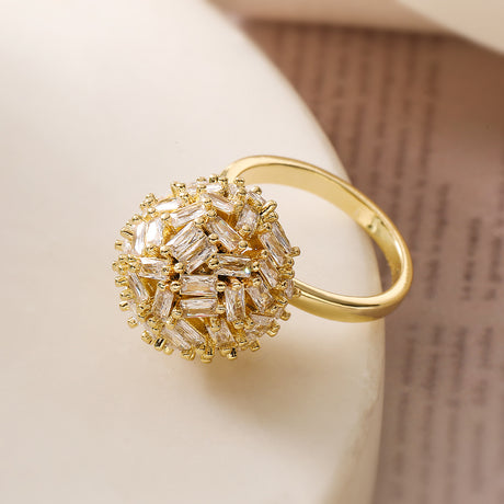 European and American luxury high-end ring for women, niche geometric opening ring, new - V.I.P Digital Presence