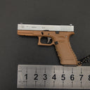 New Empire 1:3 Glock G17 alloy keychain, realistic gun model with detachable soldier gear & bullets. - V.I.P Digital Presence