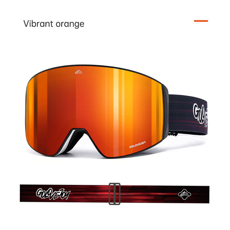 Magnetic ski goggles for men and women double anti-fog outdoor sports riding equipment goggles windproof - V.I.P Digital Presence