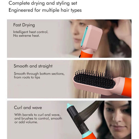 6 In 1 Multi Styler New Design Hair Dryer For Hair 6 in 1 hair styler With Curling Barrel Hot Air Brush Styling Tool MultiStyler - V.I.P Digital Presence