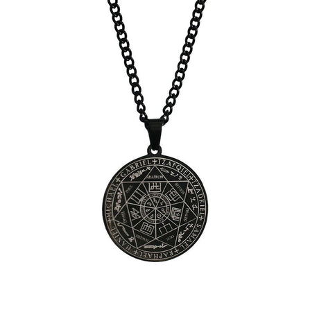 Stainless Steel Necklace Jewelry Seven Angels Magic Circle Pendant DIY Accessories Men's Necklace - V.I.P Digital Presence