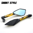 Universal CNC Aluminum Motorcycle Handlebar Rear View Mirrors Blue Anti-glare Mirror for Honda Yamaha Suzuki Scooter ktm - V.I.P Digital Presence