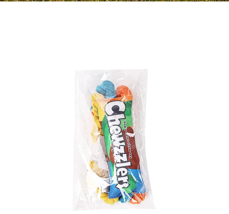 Puppy Dogs Toys Puppy colorful Cotton Chew Rope Knot Toy Durable Braided Dog Toys Dog Cleaning Teeth Braided Bone Rope - V.I.P Digital Presence