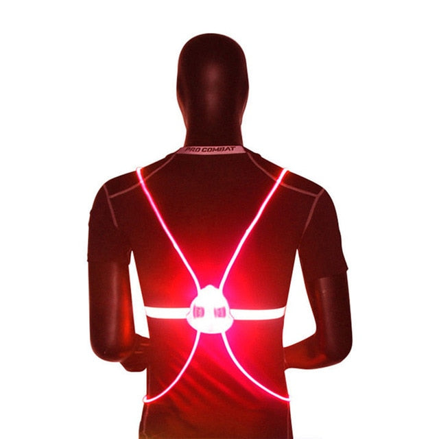 360 Reflective LED Flash Driving Vest High Visibility Night Running Cycling Riding Outdoor Activities Light Up Safety Bike Vest - V.I.P Digital Presence