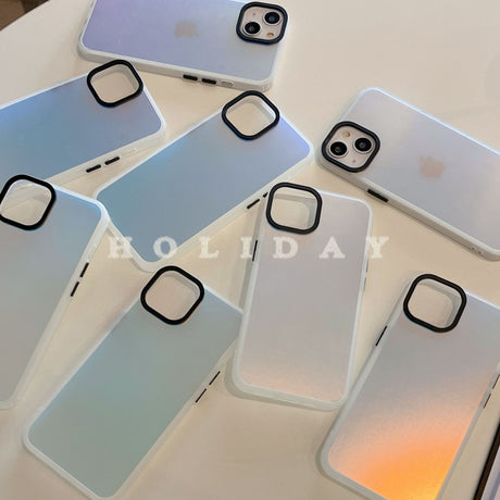 Gradient transparent frosted case suitable for iPhone 15 Pro Max Apple 14 phone case - V.I.P Digital Presence