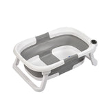 Children's lying Bathtub Portable Folding Plastic Household Newborn Baby care Small size baby tubs three fold bathtub with temperature display - V.I.P Digital Presence