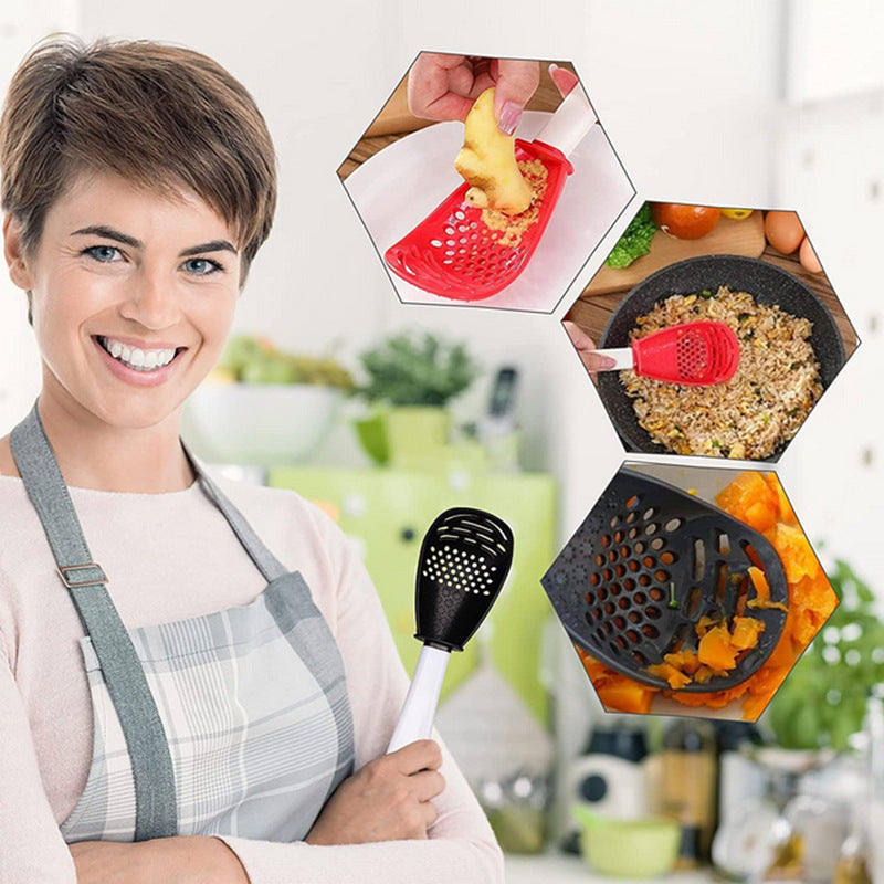 Grinding dish spoon mashing and draining water drain spoon grinding ginger and garlic spoon egg mixer mashed potatoes - V.I.P Digital Presence