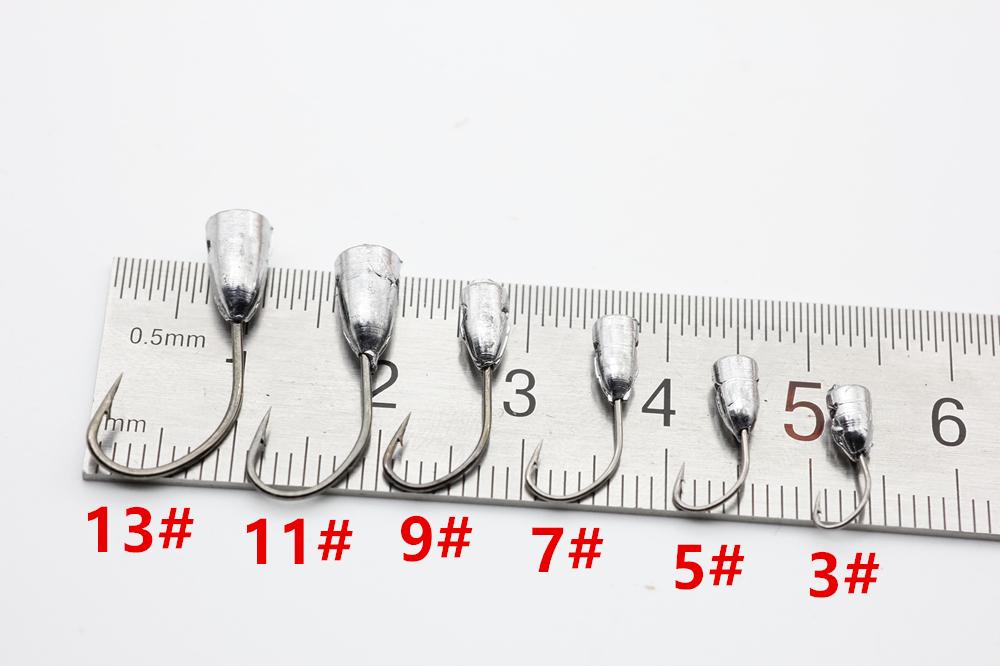 Rompin 10pcs/bag overturned hook lead fishing hooks - V.I.P Digital Presence