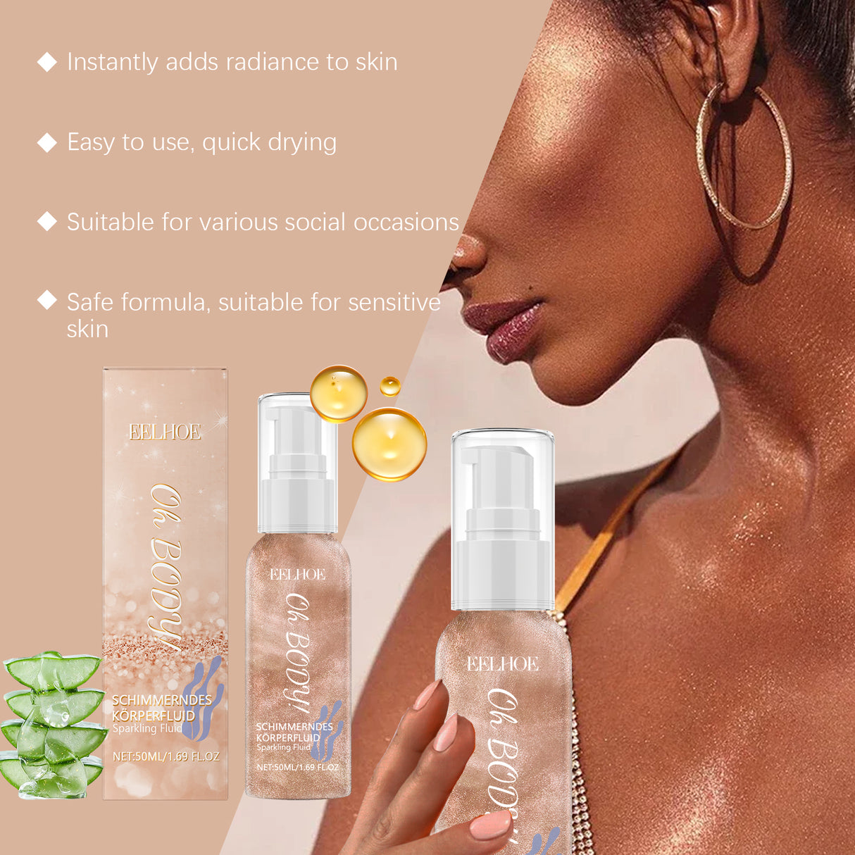 Glitter Body Lotion Glitter Powder Hair Face Body Colorful Shiny Smooth Comfort Glitter Lotion - V.I.P Digital Presence