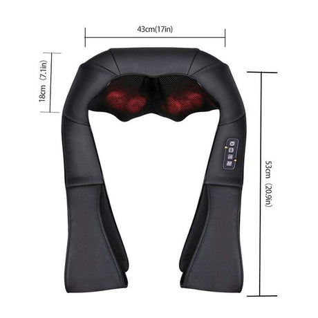 LUYAO LY-580A+1 shiatsu deep kneading heated Neck shoulder back body massager massage belt shawl massage machine - V.I.P Digital Presence