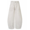 Sprayed and Distressed Denim Tapered Pants with High Street Punk Pocket Design, Loose Wide Leg Long Pants - V.I.P Digital Presence