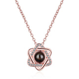 Necklace, female star pendant, 100 language projection, memories of love, short collarbone chain - V.I.P Digital Presence