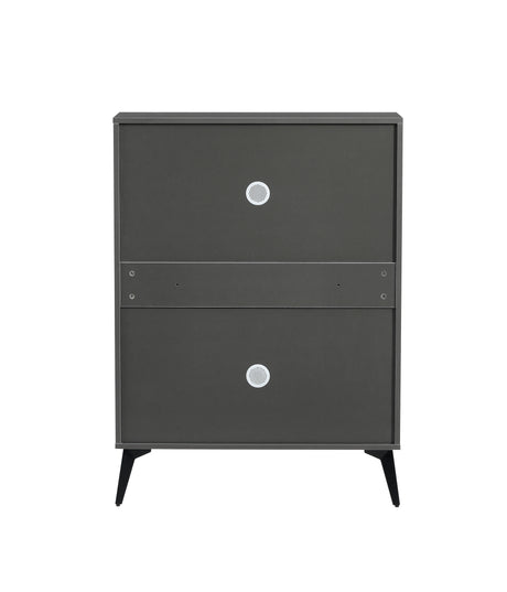 Shoe Cabinet , Shoe storage shelves, Grey - V.I.P Digital Presence