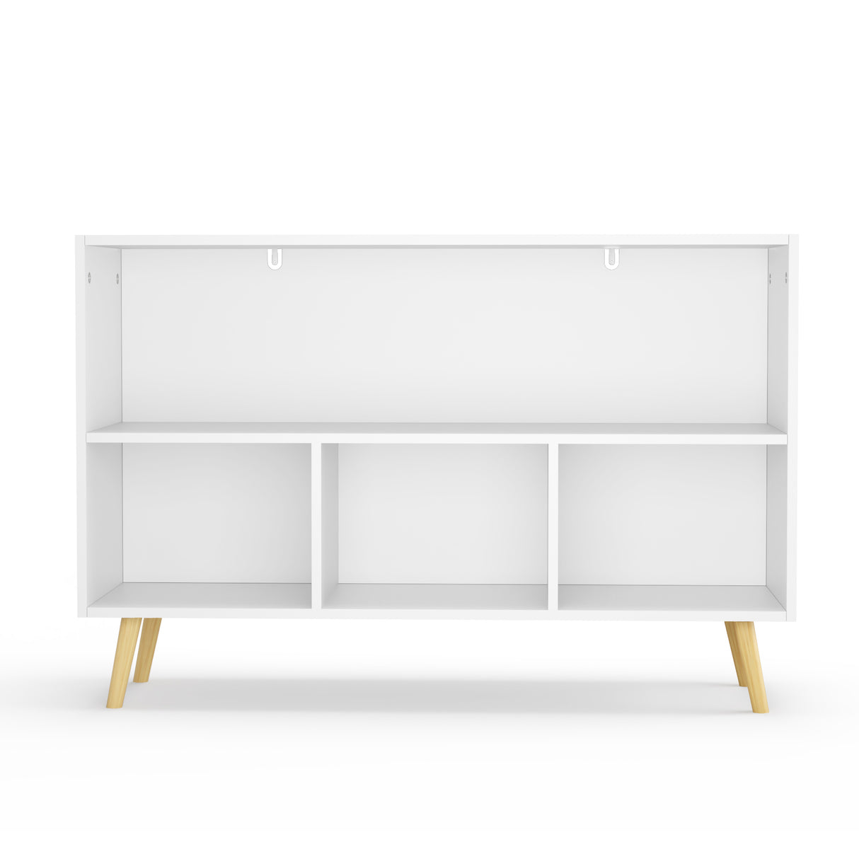 Kids bookcase with Collapsible Fabric Drawers Children's Book Display Toy Storage Cabinet Organizer White/Gray - V.I.P Digital Presence