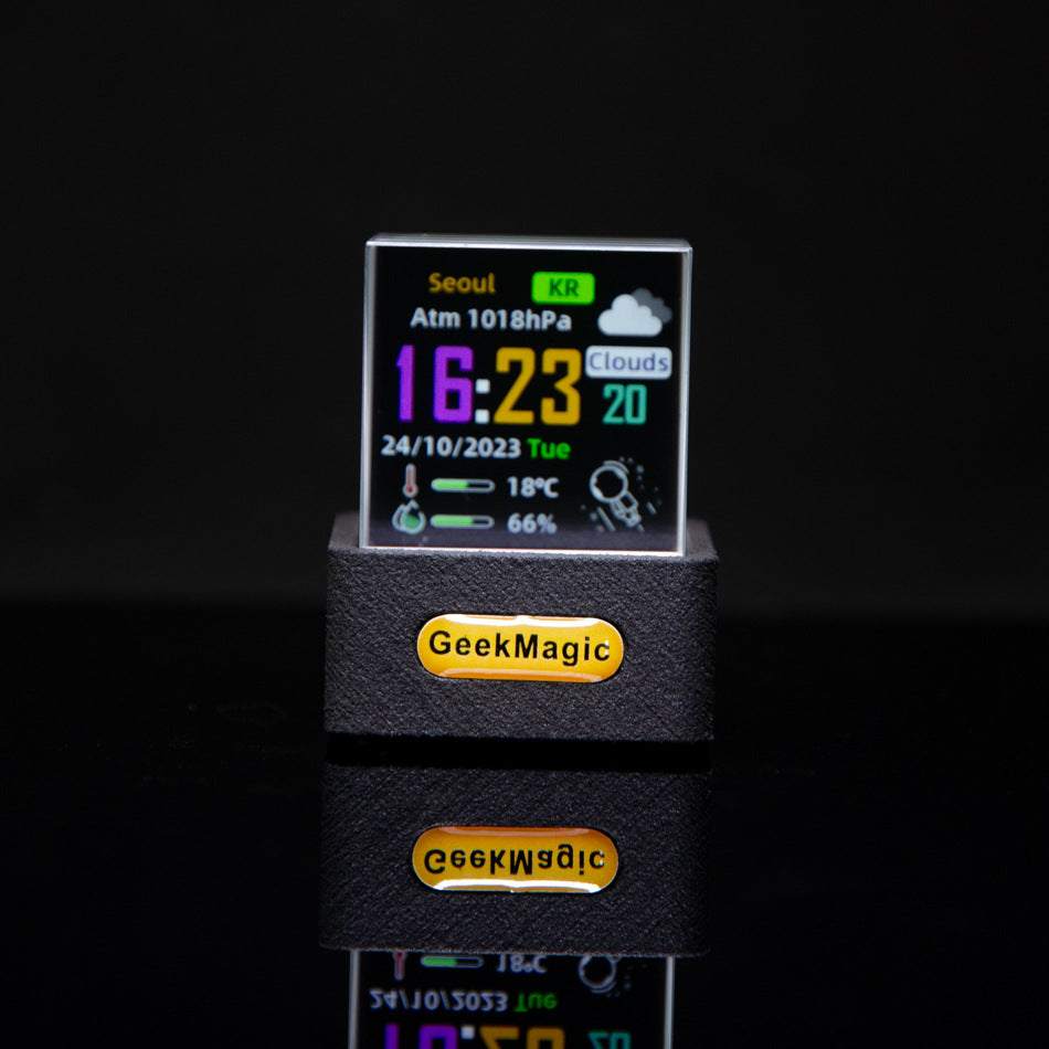 New Trend Mini Transparent WiFi Weather Clock Creative Gift Desktop Decoration Display - V.I.P Digital Presence