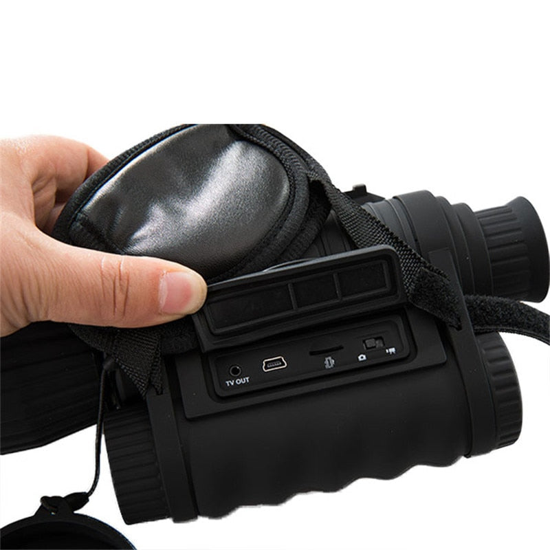 Dispositivo de visión nocturna digital infrarroja portátil HD 6X50 de 350 MRange, monocular táctico IR nocturno para observación de caza al aire libre