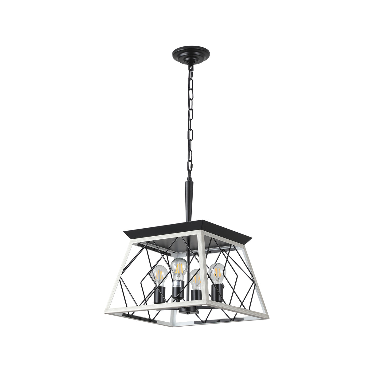 4-Light Farmhouse Chandeliers For Dining Room(No Bulbs) - V.I.P Digital Presence