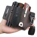 GEBWOLF New Outdoor EDC Tactical Pocket Leather Multi-Function Knife Case Portable EDC Tool Leather Case Bag - V.I.P Digital Presence