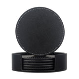 Creative PU leather coaster Exquisite insulated tea water cushion Square leather coaster - V.I.P Digital Presence