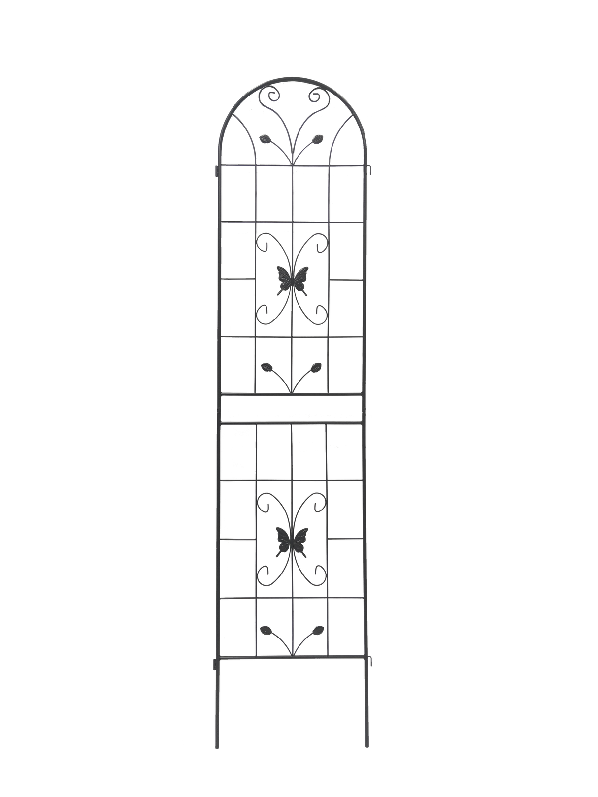 2 Pack Metal Garden Trellis 86.7" x 19.7" Rustproof Trellis for Climbing Plants Outdoor Flower Support Cream White - V.I.P Digital Presence