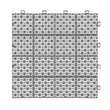 12 x 12 inch gray interlocking deck tiles, plastic waterproof, weighing up to 6613 pounds, with a rose pattern pack of 12 - V.I.P Digital Presence