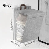 Dirty Clothes Basket Foldable Home Dormitory Dormitory Multifunctional Organization Storage Wall Hanging Basket - V.I.P Digital Presence