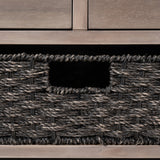 TREXM Storage Bench with Removable Basket and 2 Drawers, Fully Assembled Shoe Bench with Removable Cushion (White Washed) - V.I.P Digital Presence