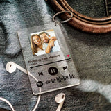 Acrylic keychain personalized music card DIY pattern - V.I.P Digital Presence