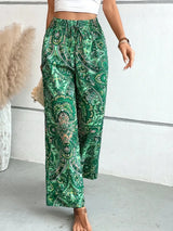 Printed Wide Leg Pants - V.I.P Digital Presence