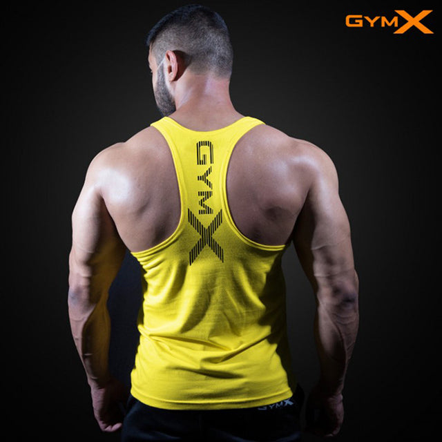 Men's fitness vest muscle exercise tight fitting T-shirt quick drying top fitness suit muscle training sleeveless - V.I.P Digital Presence