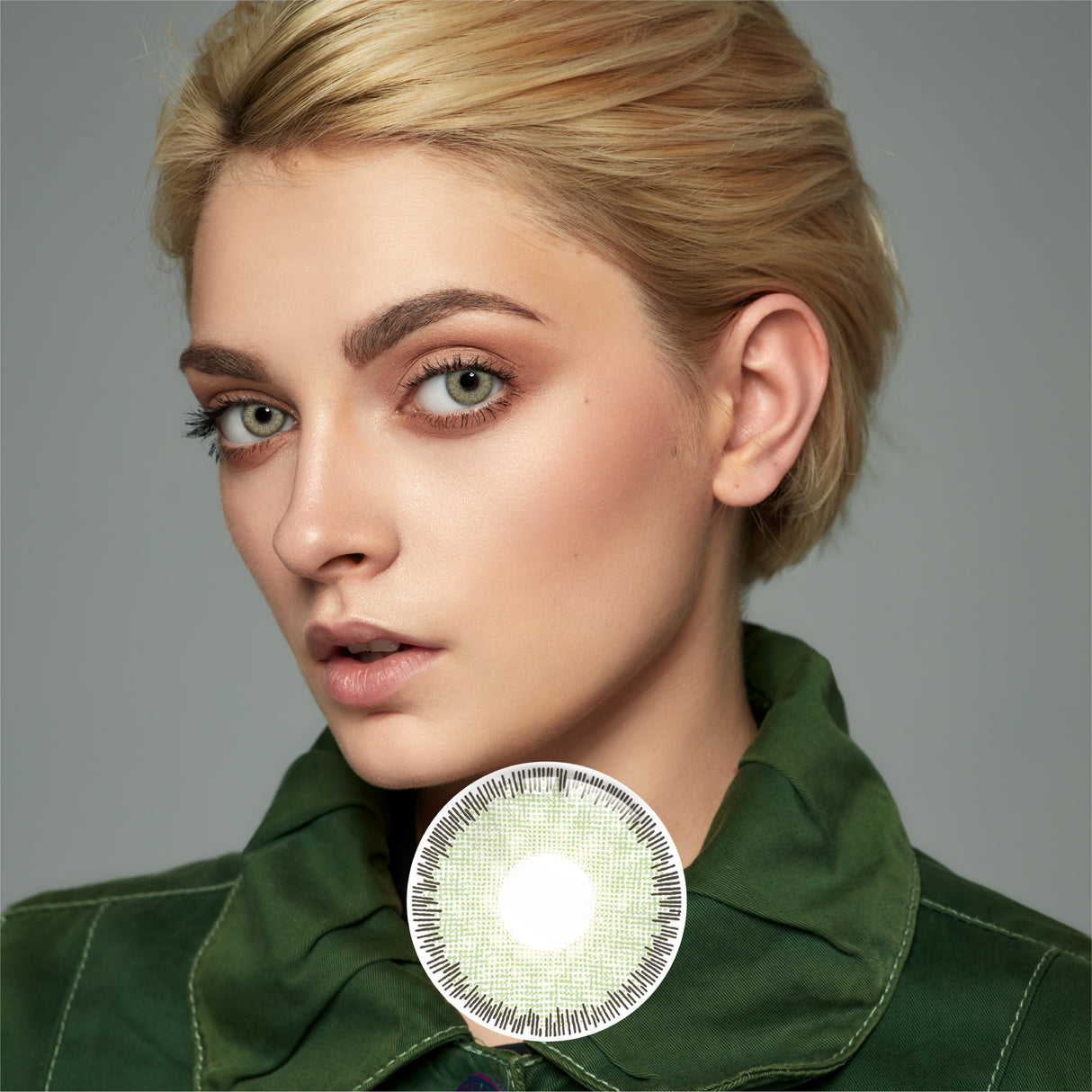 1Pair FDA Certificate Eyes Beautiful Pupil Colorful Girl Cosplay Contact Lenses  EMILY GREEN - V.I.P Digital Presence