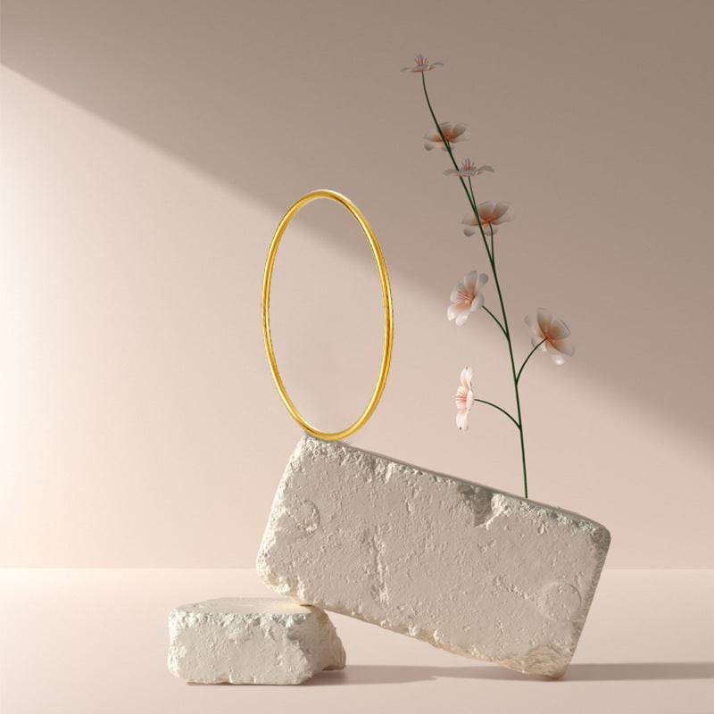 3mm smooth plain circular ring bracelet with multiple layers for wearing wristbands and accessories - V.I.P Digital Presence