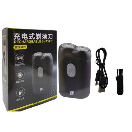 Shaver Travel Car Wash Shaver Double Head Portable Charging Floating Beard Knife - V.I.P Digital Presence