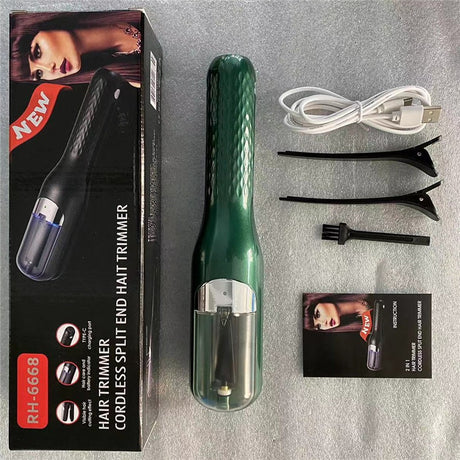 Fully automatic hair clipper, hair splitting and trimming device, multifunctional electric women's 2-in-1 trimming and cutting d - V.I.P Digital Presence