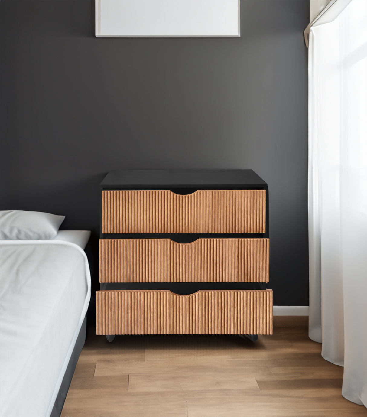 3 Drawer Cabinet, Suitable for Bedroom, Living Room, Study, Dining Room - V.I.P Digital Presence