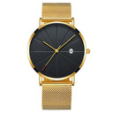 Simple Men's Watch Stainless Steel Mesh Band Watches Classic Quartz Date Wristwatch Casual Luxury Masculino Relogios - V.I.P Digital Presence