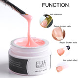 15ml Quick Building Gel for Nail Extension Acrylic White Clear UV Builder Gel Manicure Nail Art Prolong Forms Tips LA1623 - V.I.P Digital Presence